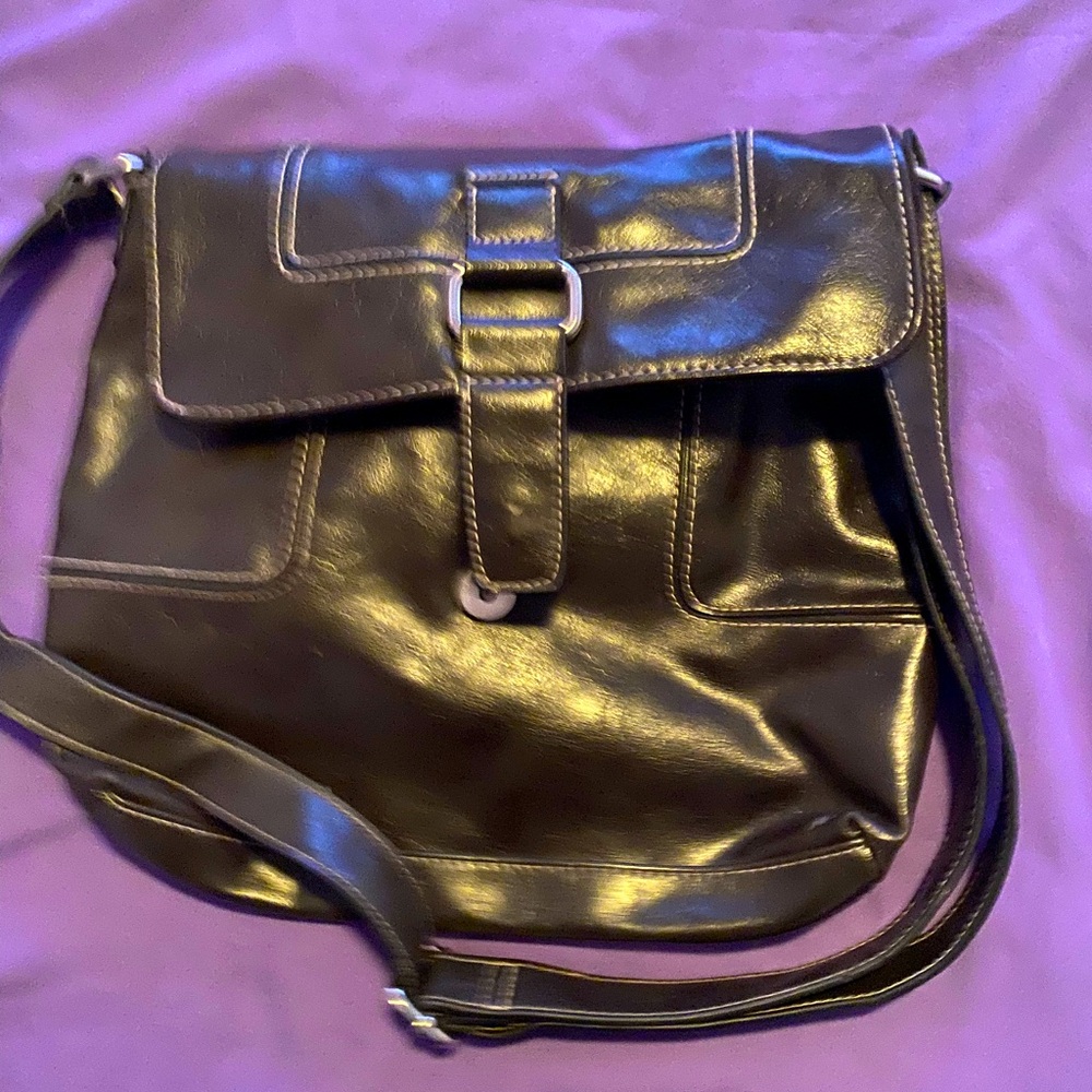 Brown satchel style Crossbody